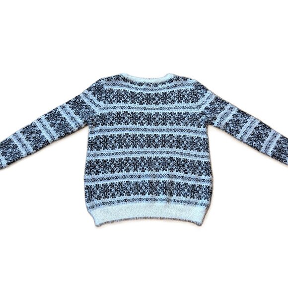 Jessica Simpson Nordic Pattern “Furry” Sweater (NEW) - Picture 6 of 10